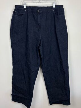 Ruby Rd. Woman Jeans in Deep Indigo size 22W in EUC elastic waist